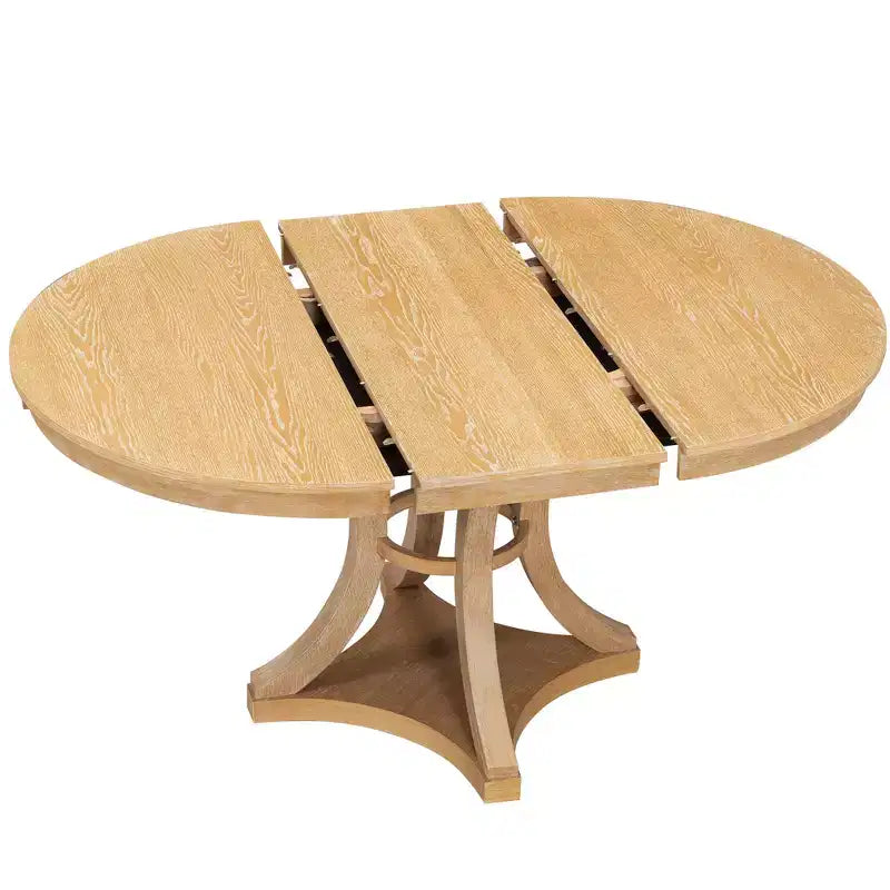 Set da pranzo allungabile 5 pezzi Espresso/Naturale, posti 4-6