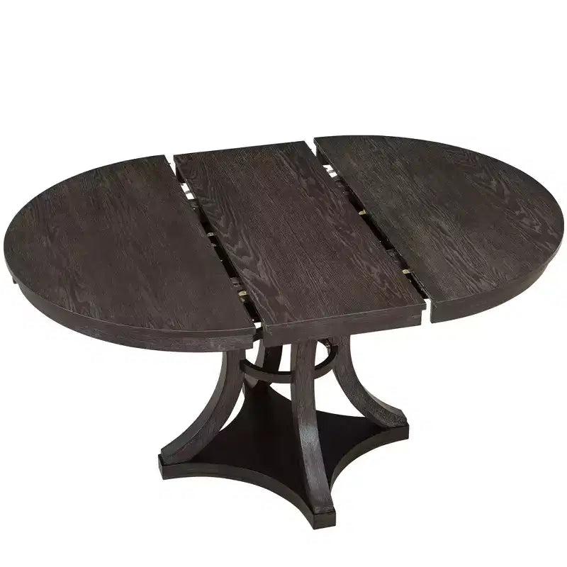 Set da pranzo allungabile 5 pezzi Espresso/Naturale, posti 4-6