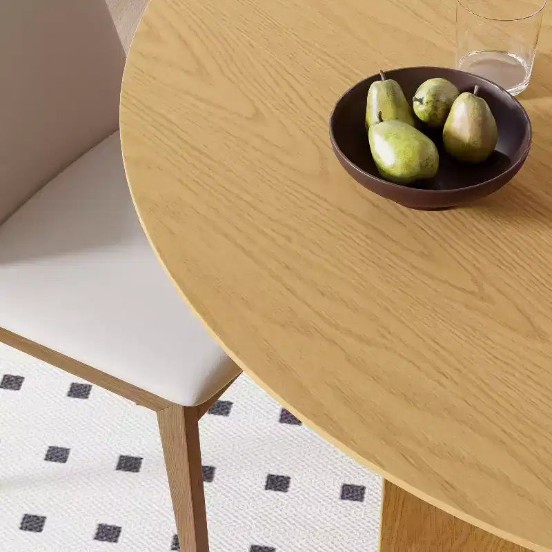 Tavolo da pranzo ovale con piedistallo nero/giallo, 4-6 posti