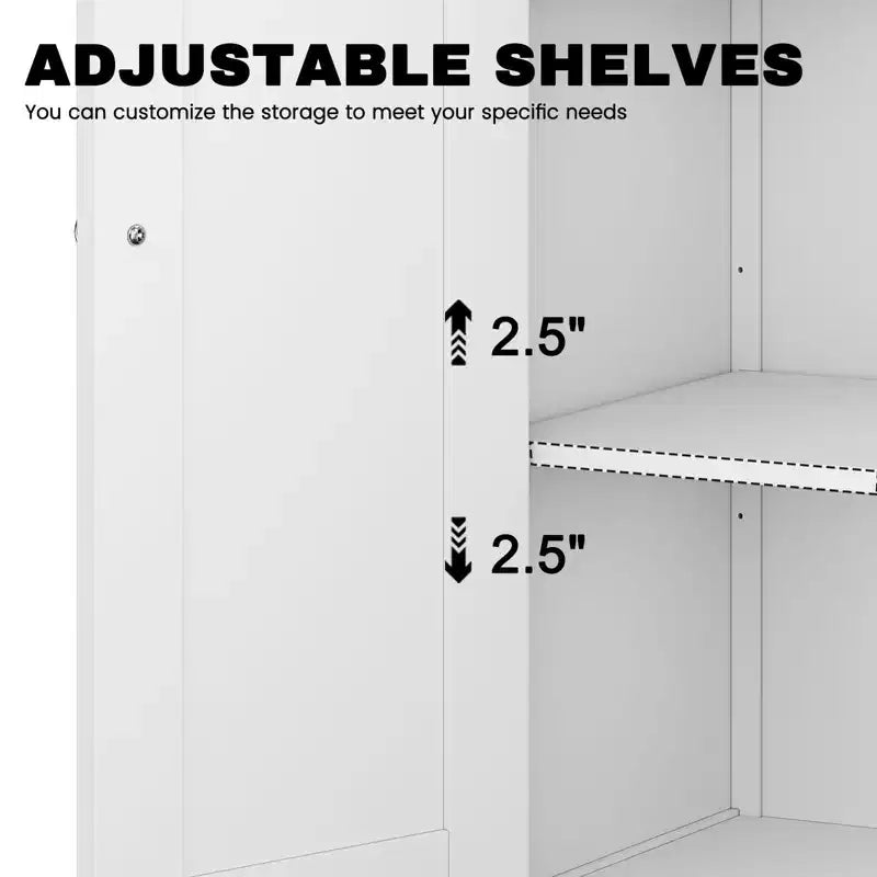 Mobiletto contenitore da pavimento per bagno, grigio/bianco, con 2 ripiani regolabili, montaggio da 1 persona