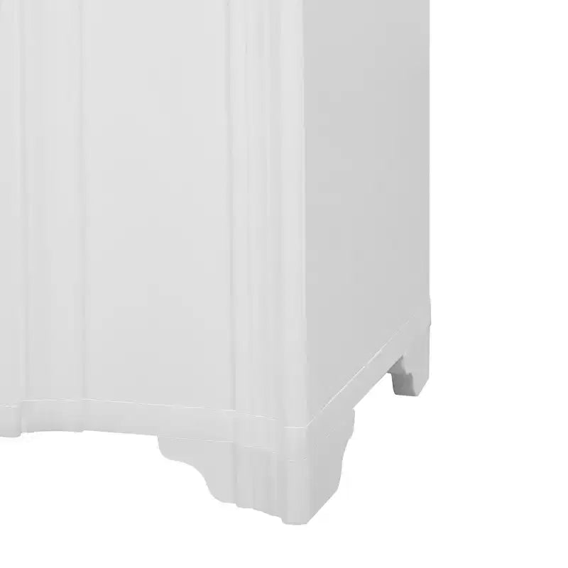 Mobile credenza con 4 ante lineari, nei colori Beige / Nero / Blu Navy / Bianco, per 1 persona