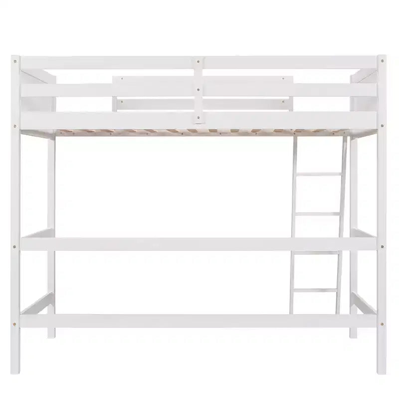 Letto a soppalco singolo Espresso / Grigio / Bianco con scaletta, per 1 persona