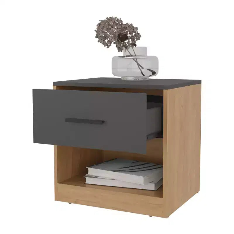 Comodino multicolore a 1 cassetto, monouso