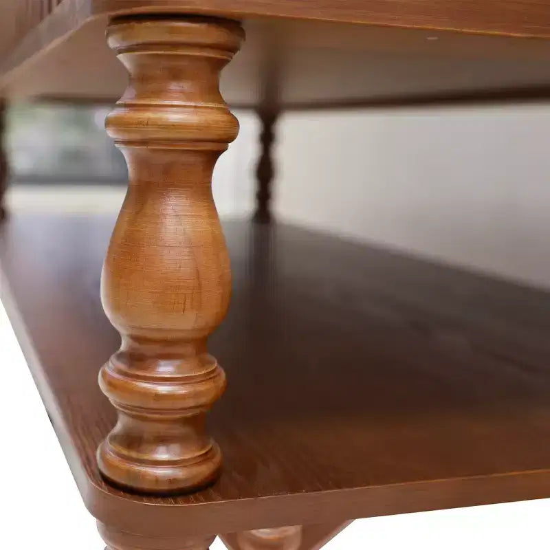 Tavolino da caffè vintage marrone con piano sollevabile, monoposto