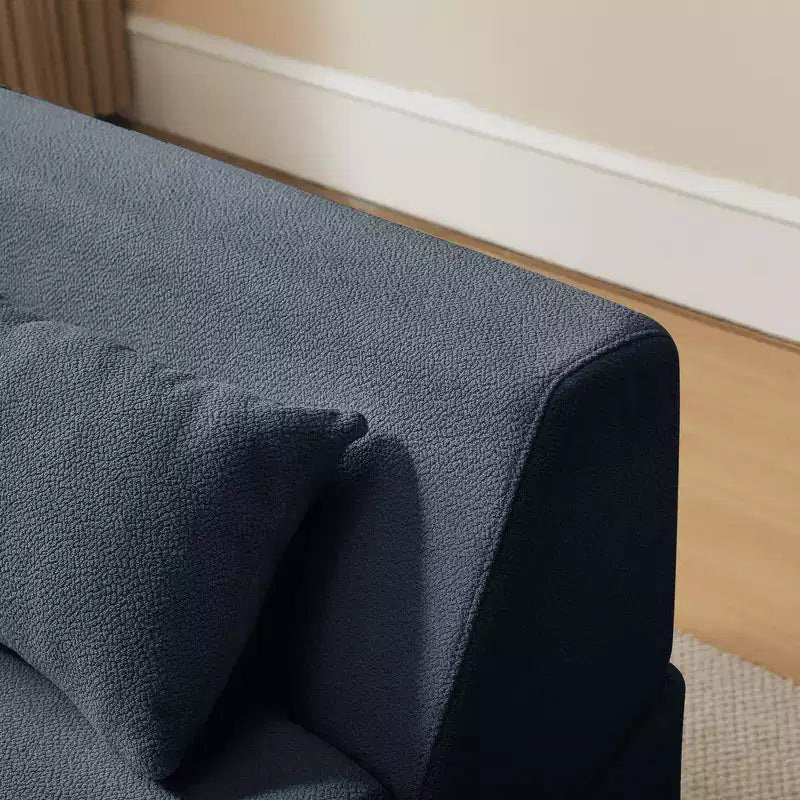 Divano letto convertibile 2 in 1 Beige/Blu/Grigio/Giallo, un posto