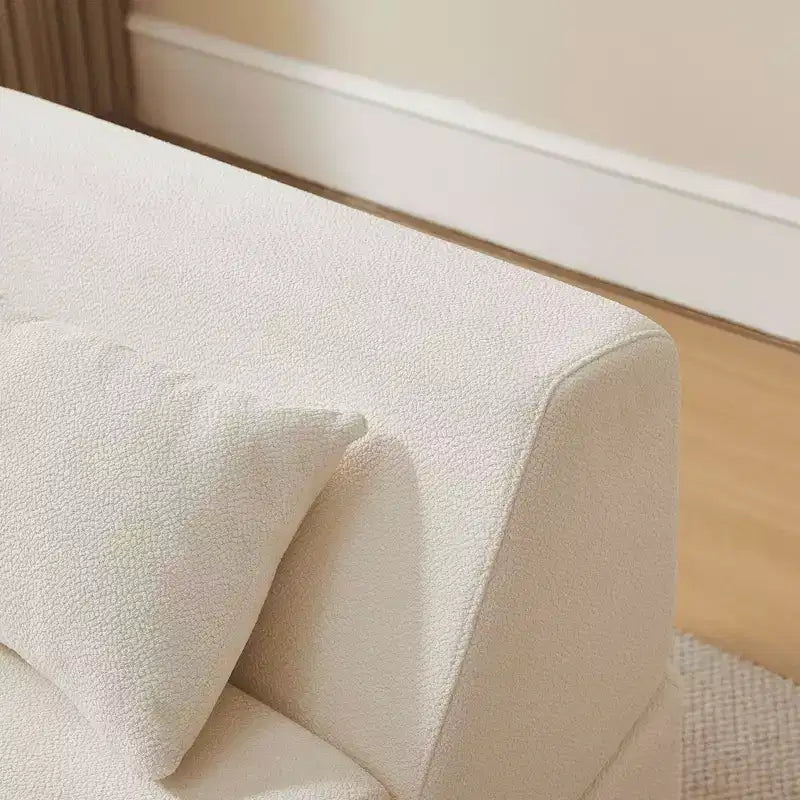 Divano letto convertibile 2 in 1 Beige/Blu/Grigio/Giallo, un posto