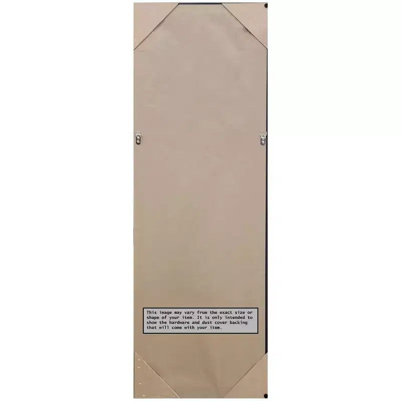 Specchio da parete rettangolare con cornice in nichel spazzolato – Singolo